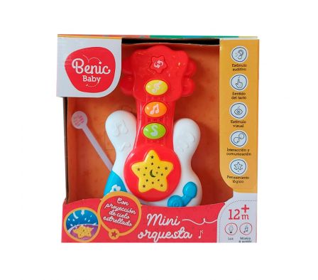 BENIC GUITARRA MUSICAL CON LUZ, PROYECTOR Y SONIDO