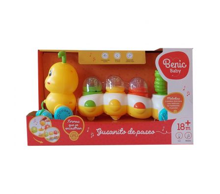 BENIC GUSANITO DE ARRASTRE CON LUZ Y SONIDO