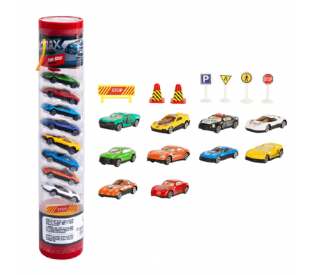 ULTRAX TUBO CON 10 AUTITOS + ACCESORIOS