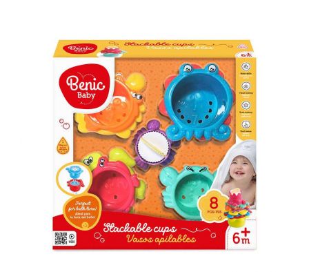 BENIC STACKING CUPS 8 LEVELS W/ANIMAL SHAPES AND N