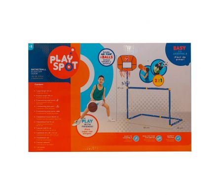 PLAYSPOT 2EN1 FUTBOL Y BASQUET