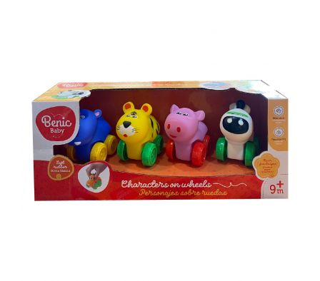 BENIC SET MINI VEHICULOS DE ANIMALITOS