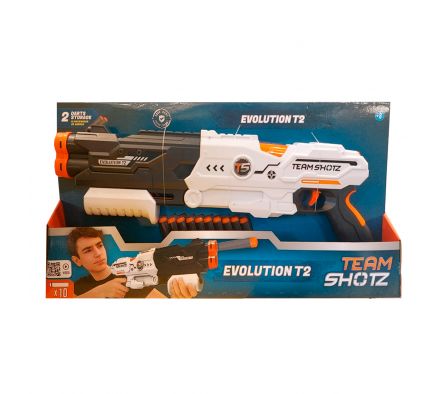 LANZADOR TEAMSHOTZ DOBLE  ESPACIAL C/10 DARDOS