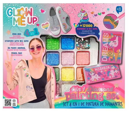 GLOW ME UP - SET 4EN1 PINTURA DE DIAMANTES