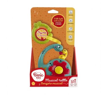 BENIC SONAJERO DINOSAURIO LUZ Y SONIDO