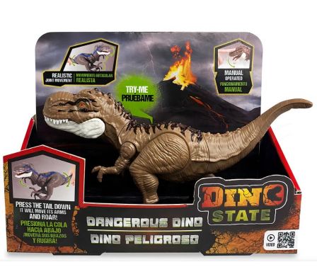 DINO STATE TIRANOSAURIO REX CON SONIDO