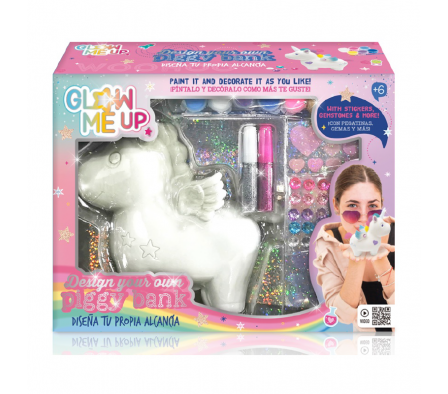 GLOW ME UP - DISEÑA TU ALCANCIA DE UNICORNIO