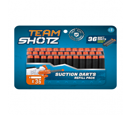 TEAMSHOTZ PACK X 36 DARDOS