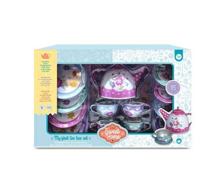Sweet Home Juego de té metálico 15 pcs