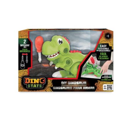 DINOSTATE DINO T-REX ARMABLE CON DESTORNILLADOR
