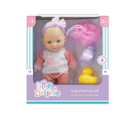 LITTLE DOLPHIE 23 CM HORA DEL BAÑO