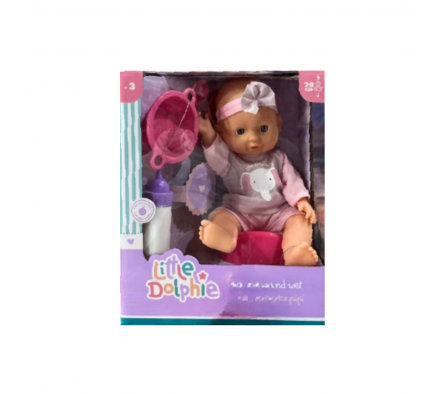 LITTLE DOLPHIE 29 CM BEBE Y HACE PIPI