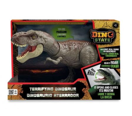 DINO STATE T-REX CON LUZ, SONIDO Y MOVIMIENTOS