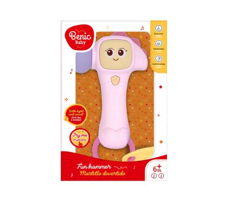 BENIC BABY MARTILLO MUSICAL ROSADO 