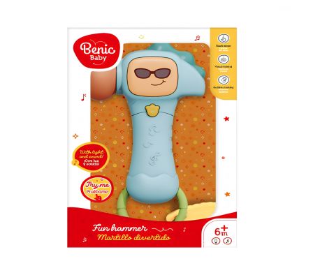 BENIC BABY MARTILLO MUSICAL AZUL 