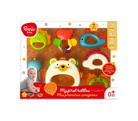 BENIC BABY SET DE MORDILLO Y SONAJEROS.
