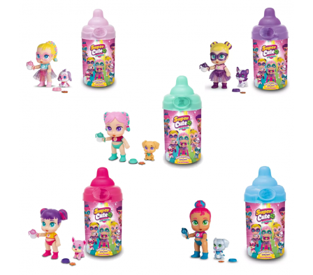 SUPERCUTE MINI CON MASCOTA EN BIBERON