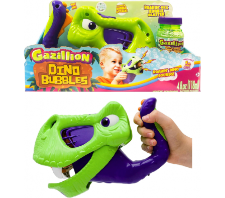 GAZILLION PISTOLA DE BURBUJAS DEL T-REX