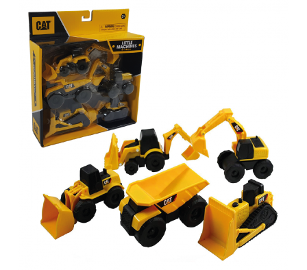 CAT VEHICULOS DE CONSTRUCCION DE 3 - PACK X 5
