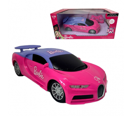 BARBIE VEHICULO RADIO CONTROL LUX CAR 1:16