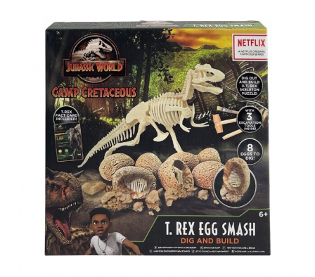 JW HUEVOS EXCAVA Y CONSTRUYE A T-REX