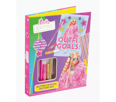 BARBIE SET DE PINTURA GLITTER Y GEMAS