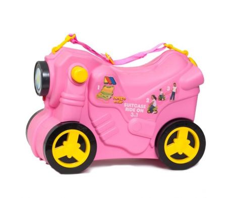 2EN1 MALETA Y CORREPASILLO MOTO ROSA