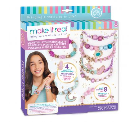 Make It Real Pulseras con piedras celestiales