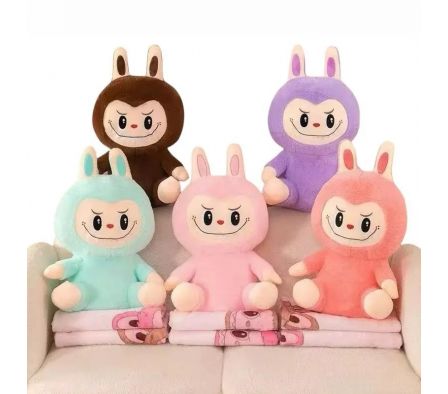 Peluche con manta Labubu