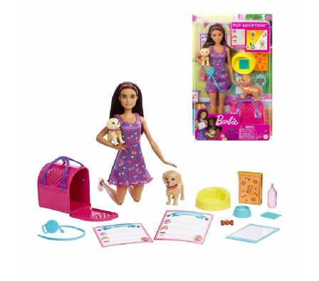 BARBIE ADOPTA UN PERRITO
