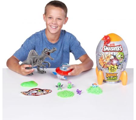 SMASHERS DINOS VS. ALIENS C/25 SORPRESAS