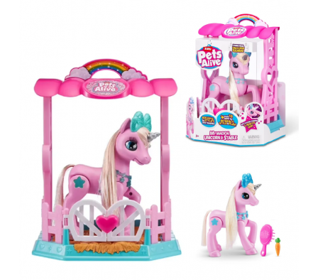 PETS ALIVE MI UNICORNIO MAGICO CON ESTABLO