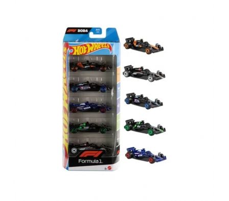 pack hot wheels fórmula 1 de 5 vehículos