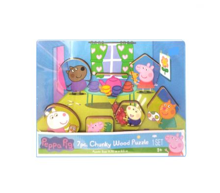 Peppa Pig rompecabeza en madera