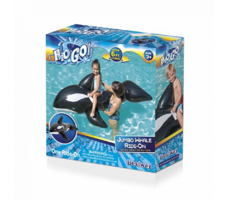 Flotador inflable diseño Orca. 203x102cm. Bestway
