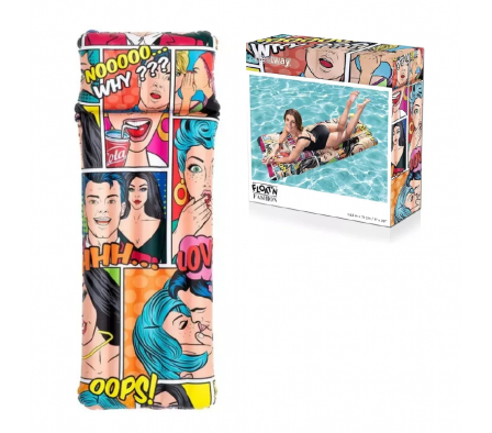 Colchoneta inflable pop art. 