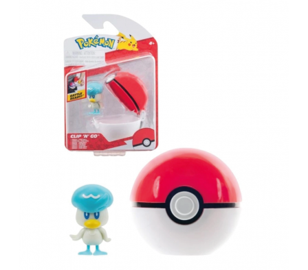 Jazwares Pokémon Clip N Go Quaxly + Poké Ball
