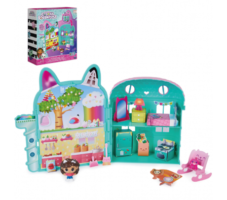 Mini Casita de Gabby c/Muñeca y Muebles