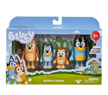 BLUEY PACK DE 4 PERSONAJES S13