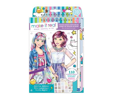 Make It Real Cuaderno de bocetos de moda Digital 