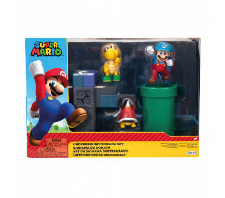 Jakks Ntnd Super Mario diorama de Bajotierra