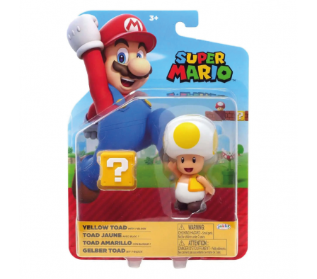 Jakks Ntnd Super Mario  fig 4" Toad c/ bloque