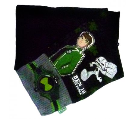 BUFANDA BEN 10 NEGRO