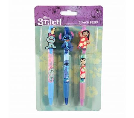Stitch set de boligrafos 3pzas