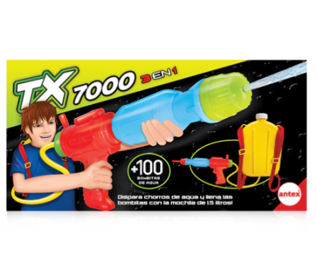 TX-7000 PISTOLA DE AGUA + MOCHILA
