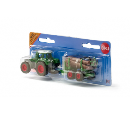 Tractor with forestry trailer