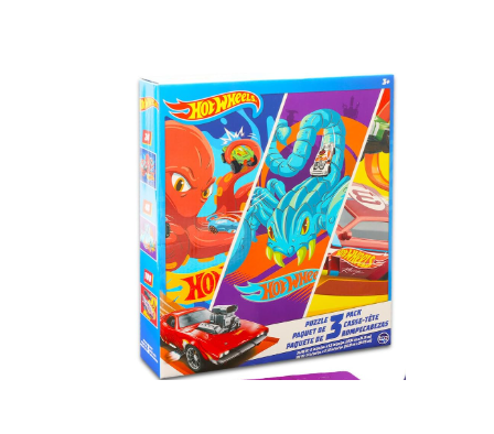 Hot Wheels Set 3 rompecabezas