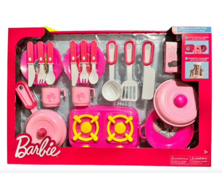 BARBIE JUEGO DE COCINA FRIENDS COOKING TIME