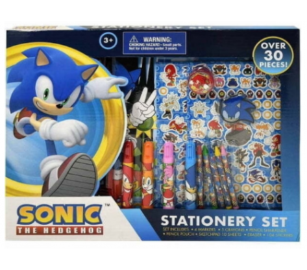 sonic art set in caja 30 pcs