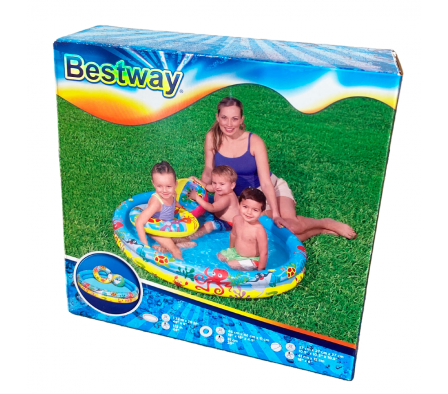 'Piscina inflable infantil 137Lts.+ Pelota y Flot.